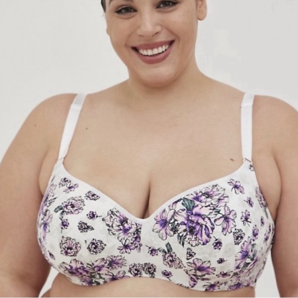 TORRID CURVE Full Coverage Balconette Lightly Lined Print  Bra‎ Size 44 G